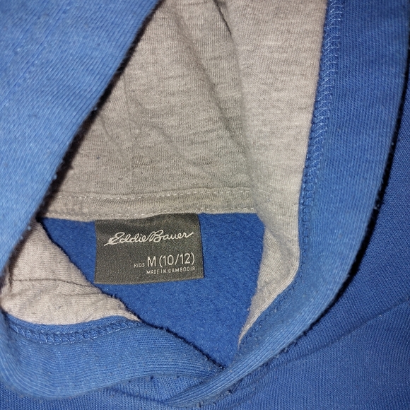 Eddie Bauer Hoodie Boys blue (M) - Picture 3 of 3